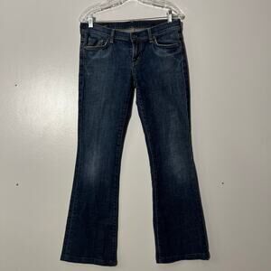 Citizens of Humanity Flair Stretch Low Waist Embroidered Blue Jeans Women’s 30